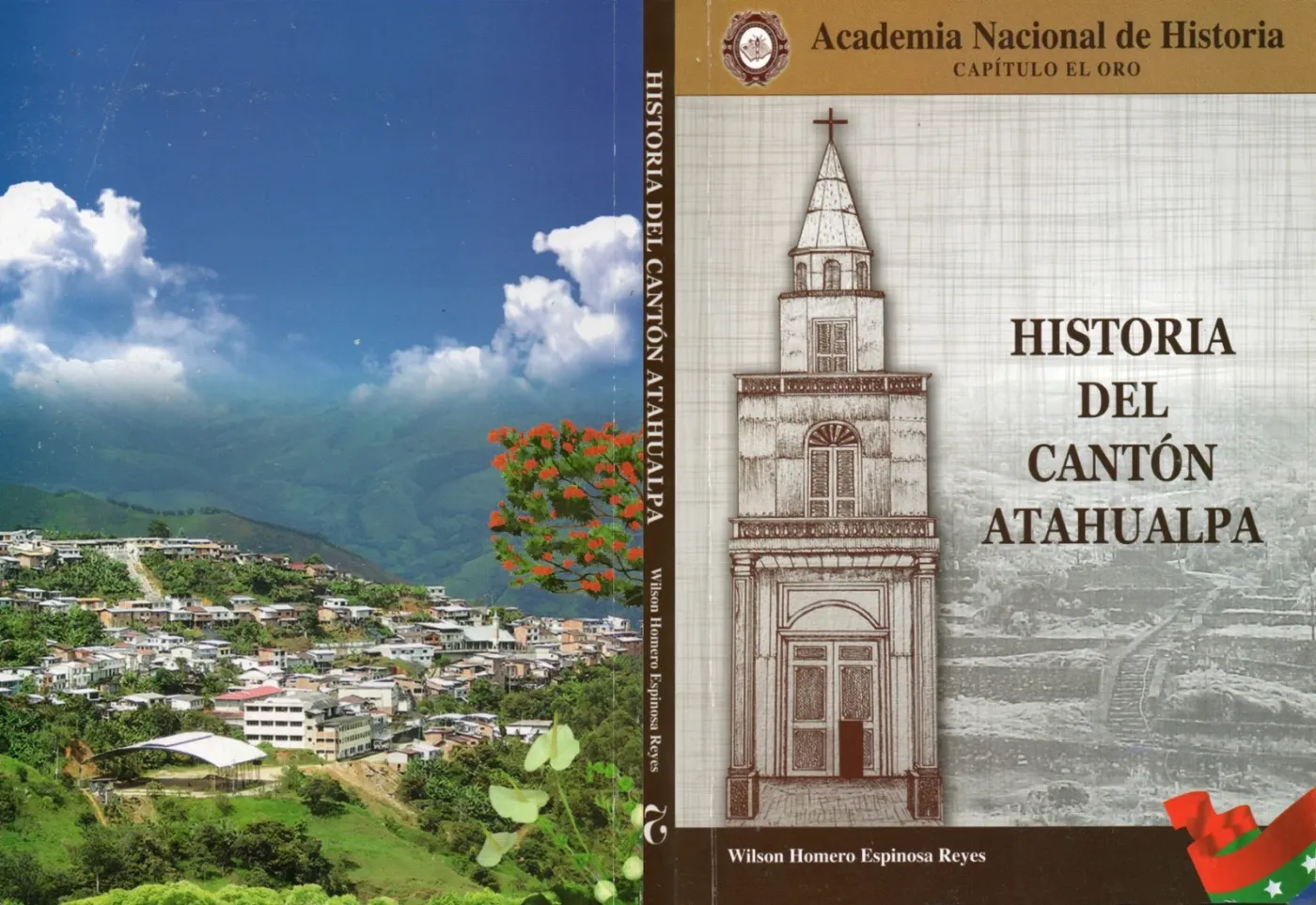 Portada y contraportada del libro La historia del cantón Atahualpa