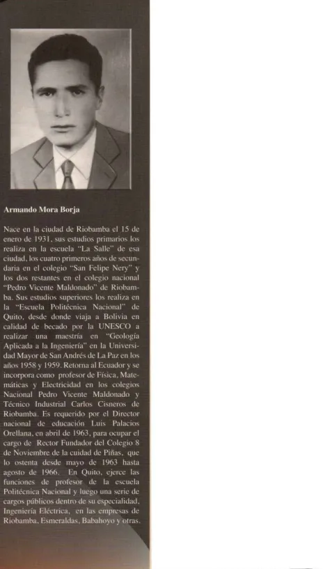 Biografía de Vicente Armando Borja Mora