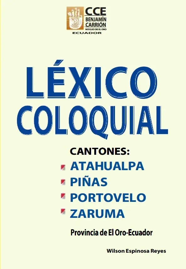 Portada del libro Léxico coloquial