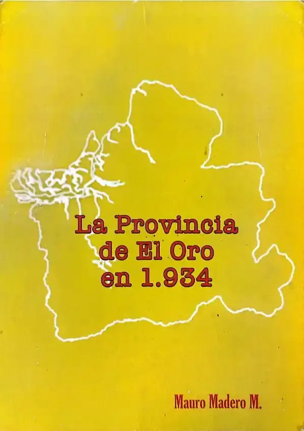 Portada del libro La provincia de El Oro en 1934